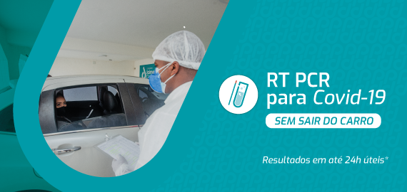 RT PCR para Covid-19 sem sair do carro.